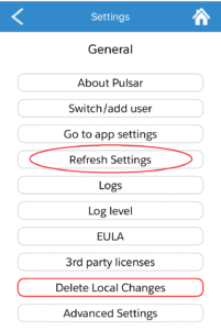 Refresh Settings ANNOT